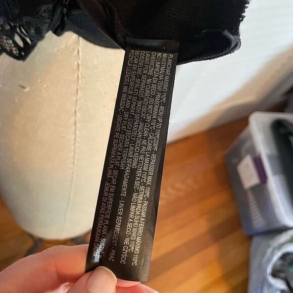 ZARA KNIT | black cropped bra top S - Picture 9 of 13